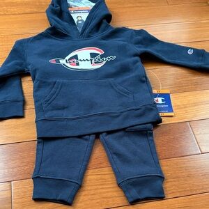 Champion Dark Blue Hoodie and Joggers Set